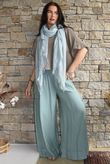 Basso Shirring Sailor Palazzo Pant Sage